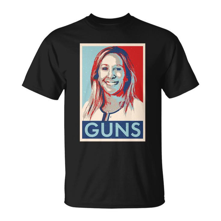 Marjorie Taylor Greene Guns Vintage Vote Poster Unisex T-Shirt