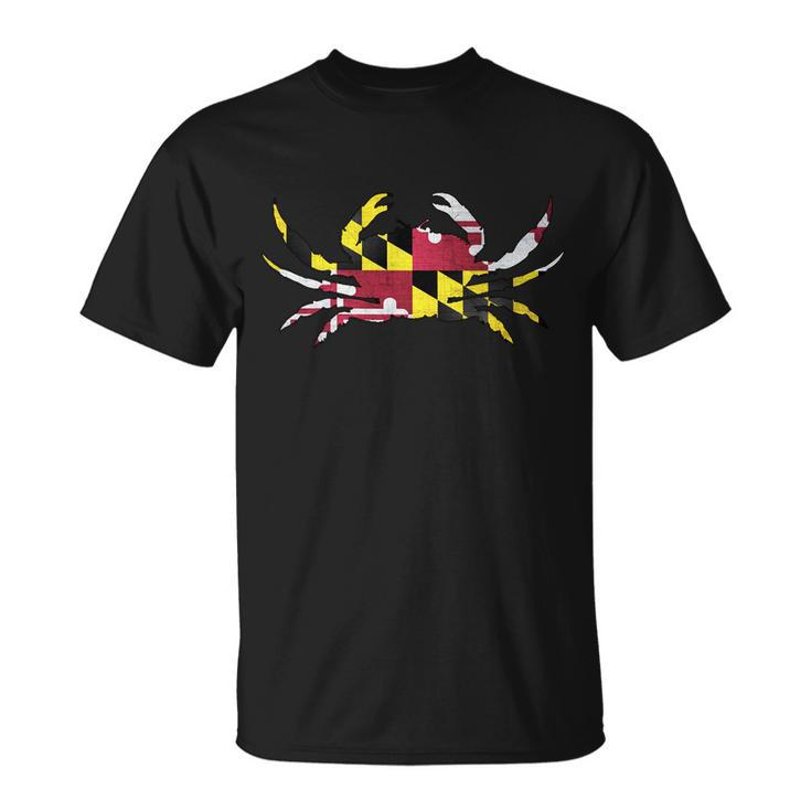 Maryland Flag Crab Tshirt Unisex T-Shirt