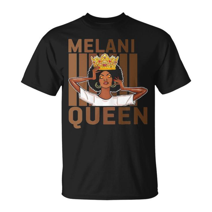 Melanin Queen Black History Month African Pride Black Queen T-shirt