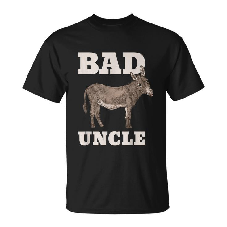 Mens Badass Uncle Funny Pun Cool Unisex T-Shirt