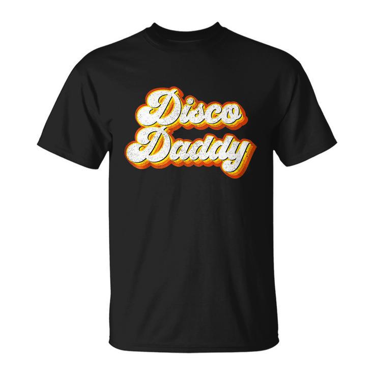 Mens Disco Daddy Retro Matching 60S 70S Party Costume Dad Unisex T-Shirt