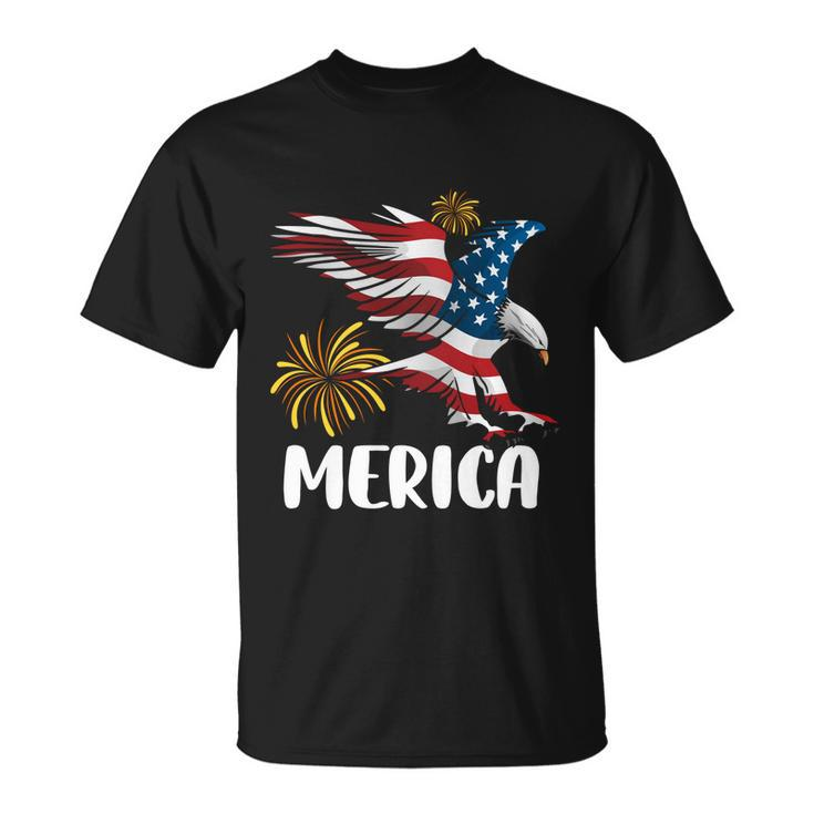 Merica Bald Eagle Mullet Cute Funny Gift 4Th Of July American Flag Meaningful Gi Unisex T-Shirt