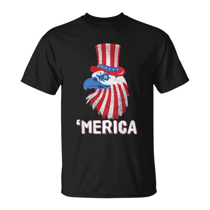 Merica Eagle Mullet 4Th Of July American Flag Patriotic Gift Unisex T-Shirt