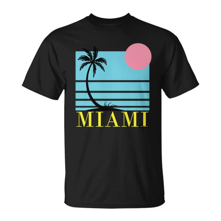 Miami Beach Sunset Unisex T-Shirt