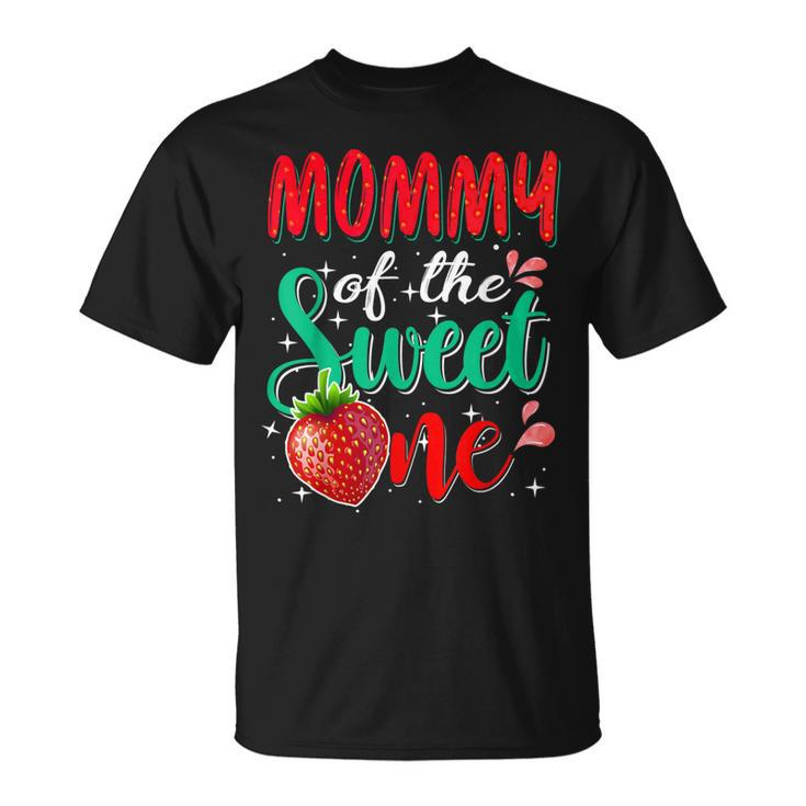 Mommy Of The Sweet One Birthday Party Theme Matching T-shirt