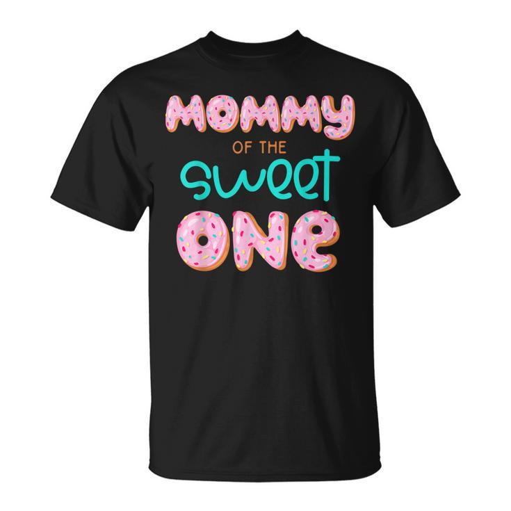 Mommy Of The Sweet One First Birthday Matching Donut T-shirt