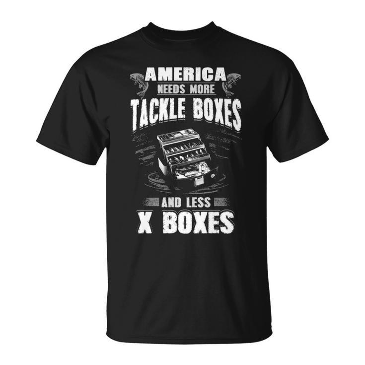 More Tackle Boxes - Less X Boxes Unisex T-Shirt
