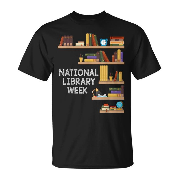 National Library Week Book Reading Library Day Librarian T-shirt