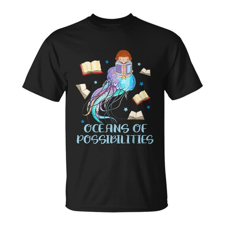 Oceans Of Possibilities Summer Reading 2022 Librarian Tshirt Unisex T-Shirt