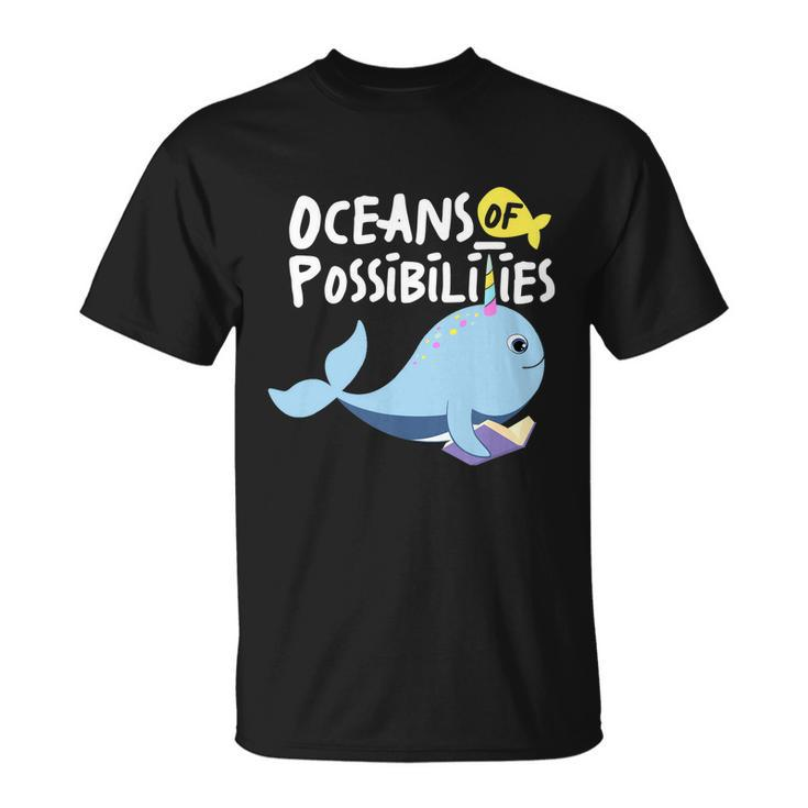 Oceans Of Possibilities Sea Animal Summer Reading T-shirt