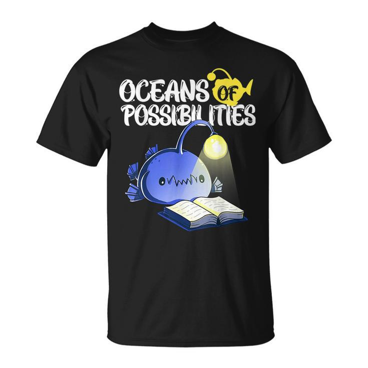 Oceans Of Possibilities Summer Reading Anglerfish T-shirt