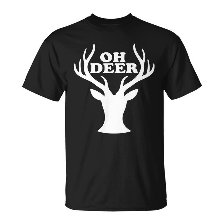 Oh Deer Funny Christmas Tshirt Unisex T-Shirt