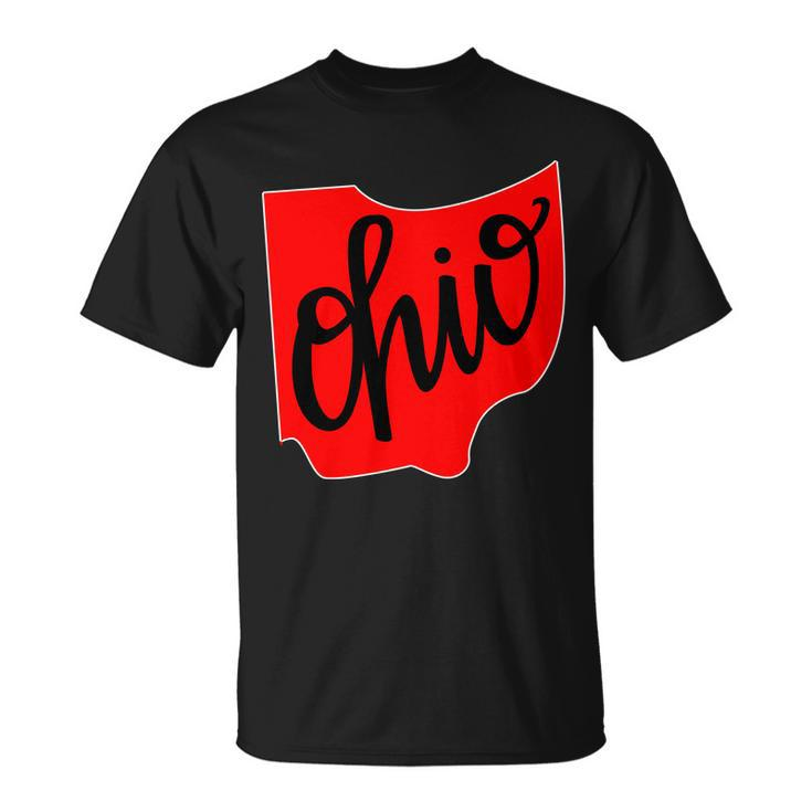 Ohio Outline State Unisex T-Shirt