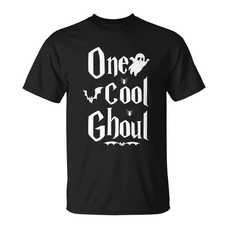 One Cool Ghoul Funny Halloween Quote Unisex T-Shirt