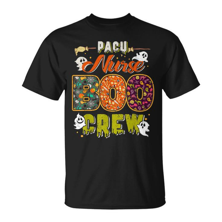 Pacu Nurse Boo Crew Rn Squad Halloween Matching  Unisex T-Shirt
