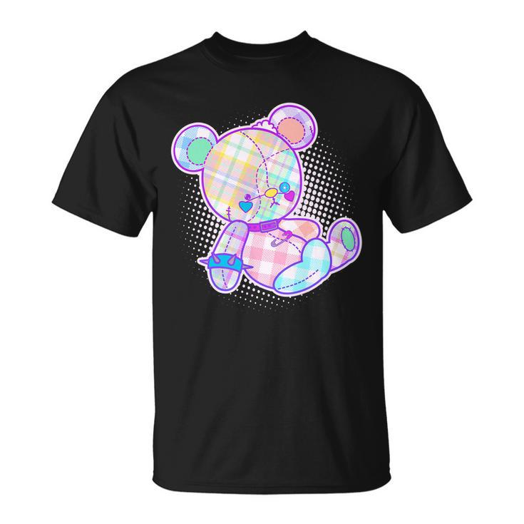 Pastel Kawaii Cute Goth Punk Teddy Bear Unisex T-Shirt