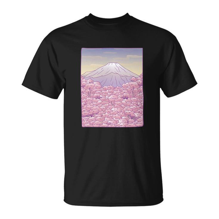 Pastel Mount Fuji Unisex T-Shirt