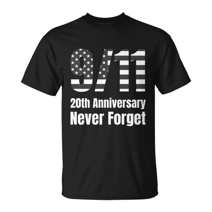 Patriot Day 911 We Will Never Forget Tshirtnever September 11Th Anniversary T-shirt