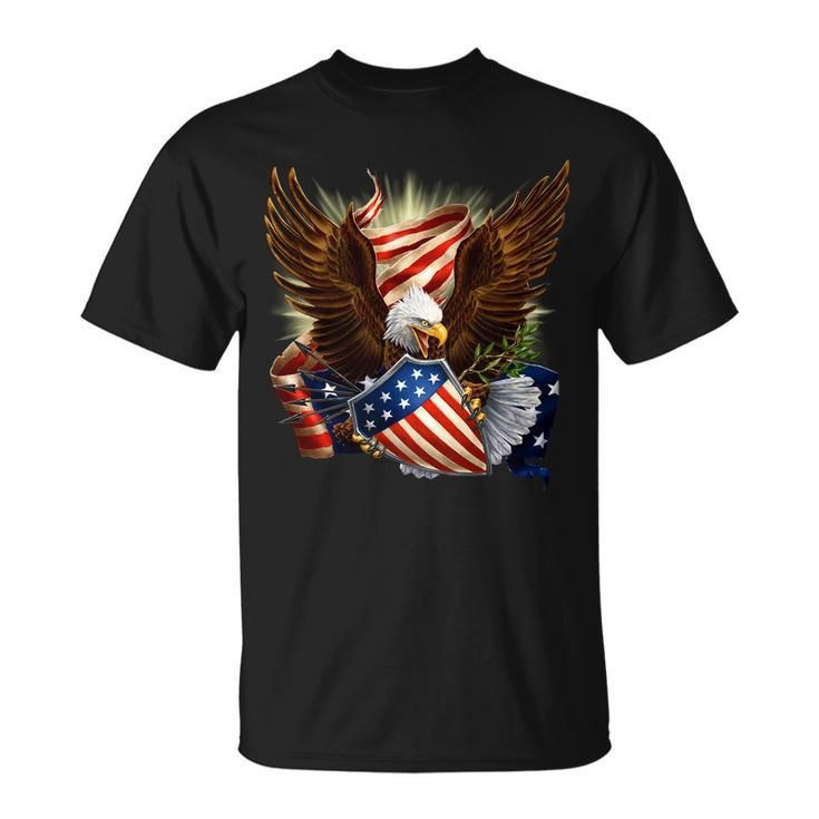 Patriot Eagle American Shield Tshirt Unisex T-Shirt