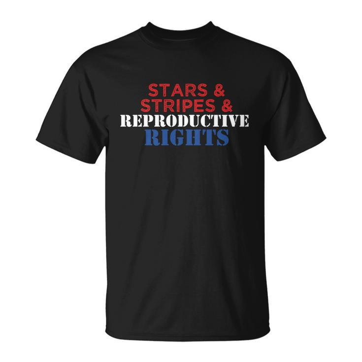 Patriotic 4Th Of July Gift Stars Stripes Reproductive Right Gift V2 Unisex T-Shirt