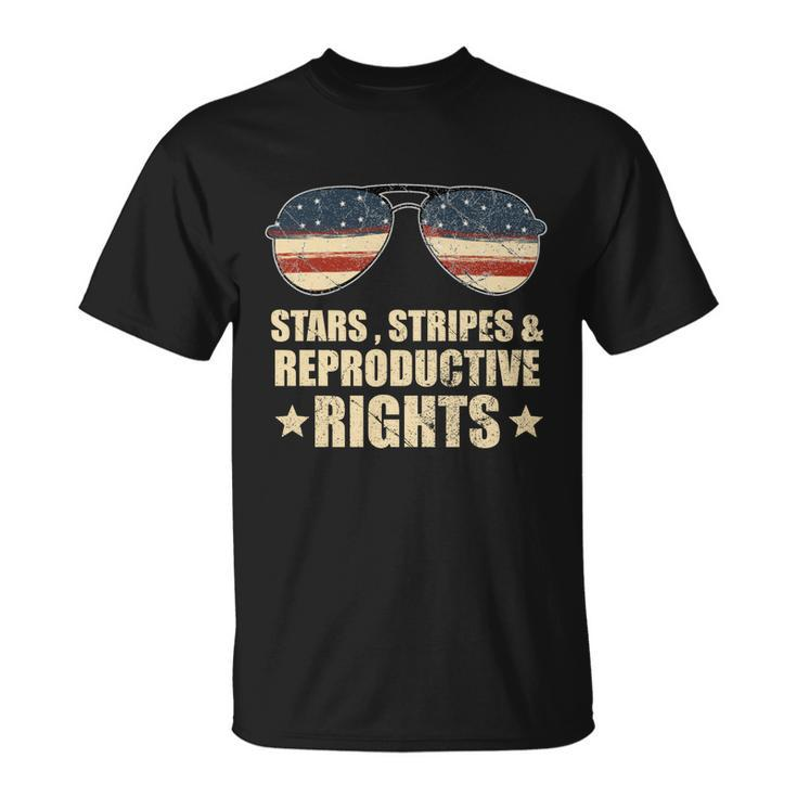 Patriotic 4Th Of July Stars Stripes And Reproductive Rights Funny Gift V2 Unisex T-Shirt