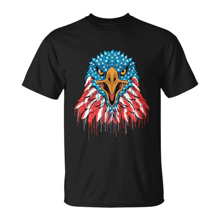 Patriotic Eagle Mullet Usa American Flag 4Th Of July Cute Gift Unisex T-Shirt