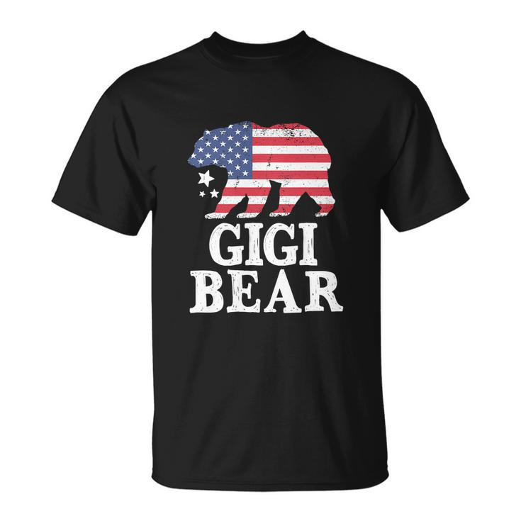 Patriotic Flag Matching Family 4Th Of July Gigi Bear Unisex T-Shirt