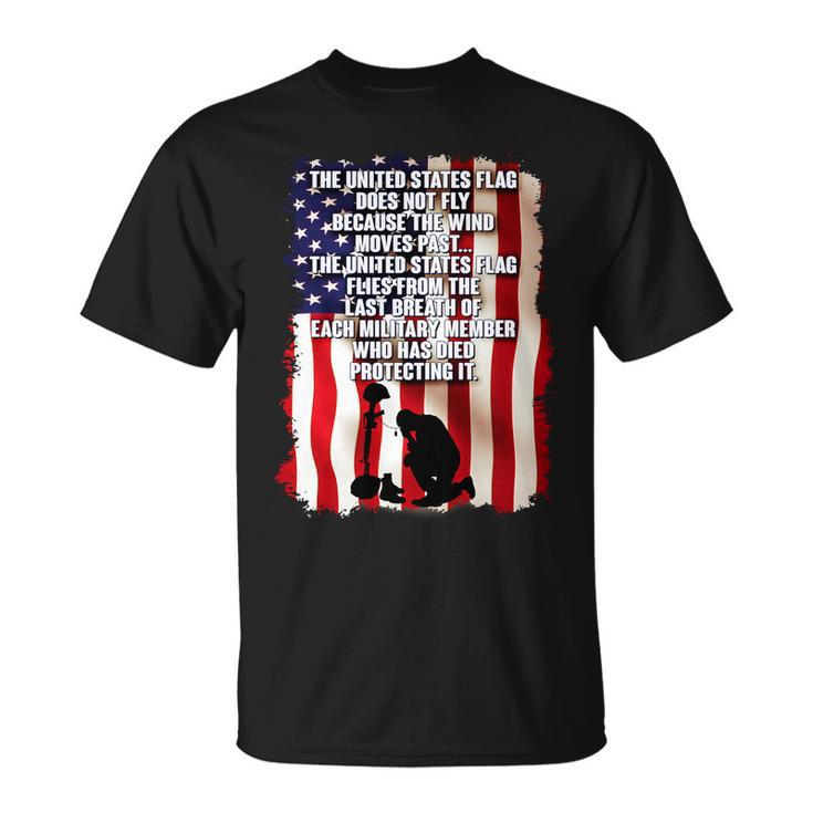 Patriotic Memorial Day United States Flag Unisex T-Shirt