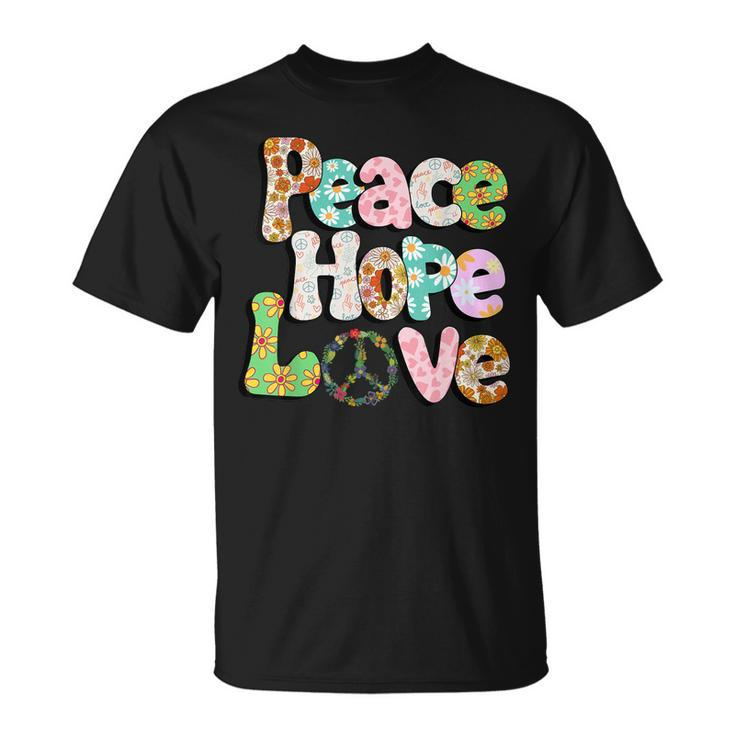 Peace Sign Love 60S 70S Tie Dye Hippie Halloween Costume  V3 Unisex T-Shirt