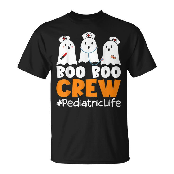 Pediatric Life Boo Boo Crew Nurse Ghost Halloween Costume  Unisex T-Shirt