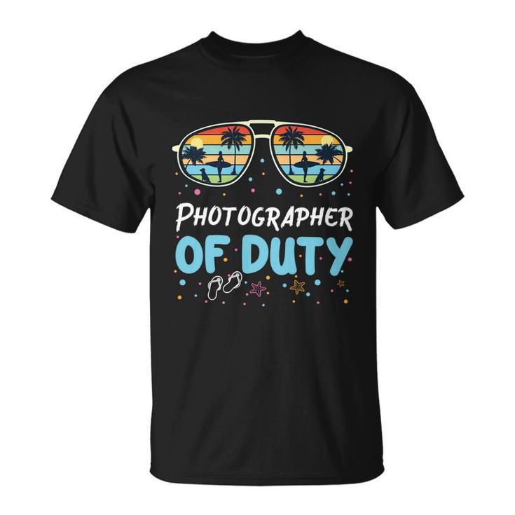 Photographer Of Duty Cool Gift Photographer Cool Gift Unisex T-Shirt