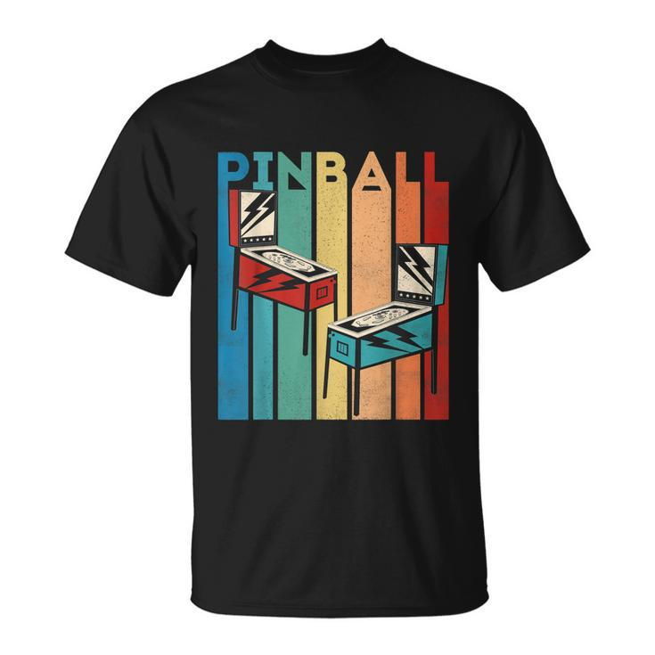 Pinball Retro Vintage Multiball Pinball Machine Arcade Game Unisex T-Shirt