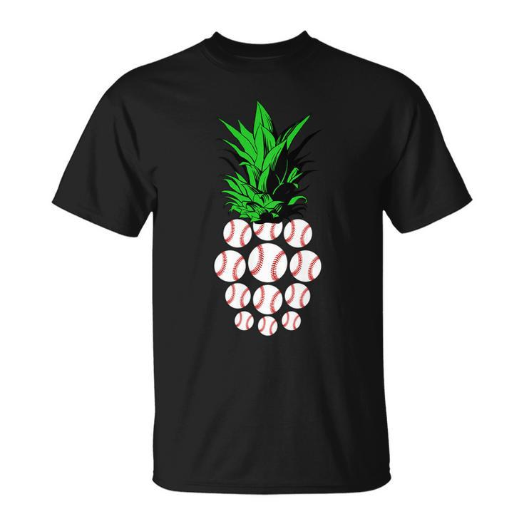 Pineapple Baseball Tshirt Unisex T-Shirt