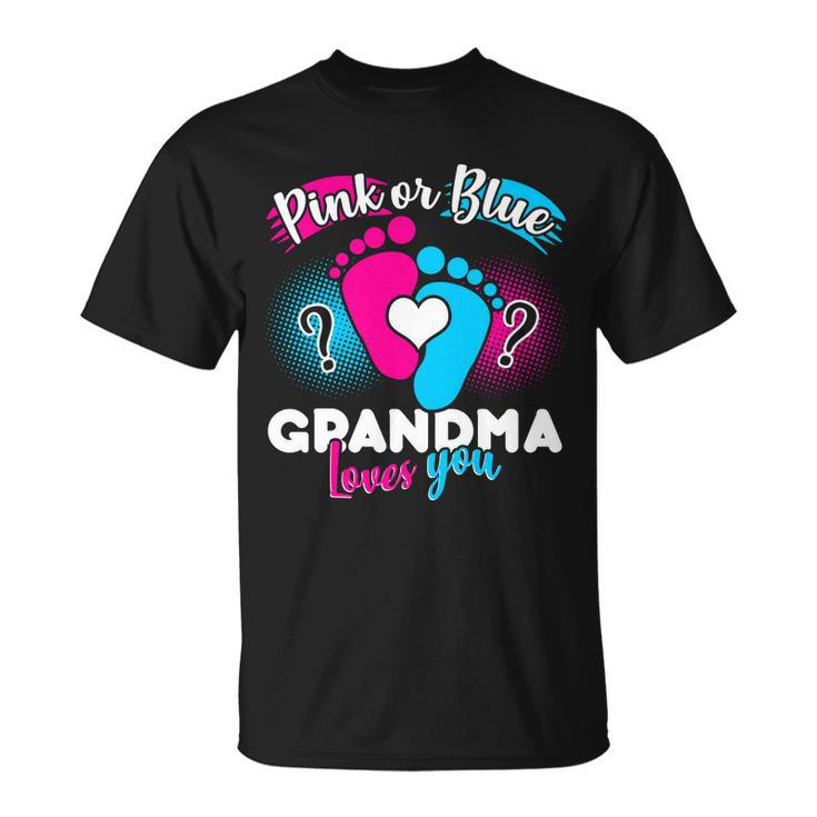 Pink Or Blue Grandma Loves You Tshirt Unisex T-Shirt
