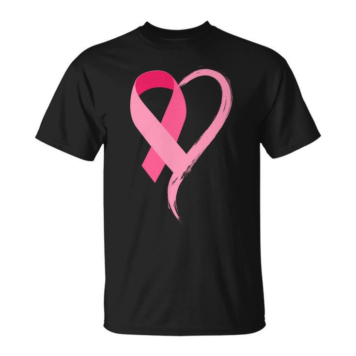 Pink Ribbon Of Love Breast Cancer Awareness Tshirt Unisex T-Shirt