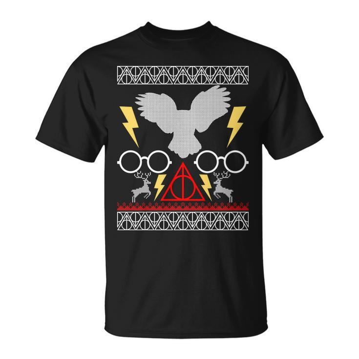 Potter Ugly Christmas Sweater Lighting Unisex T-Shirt