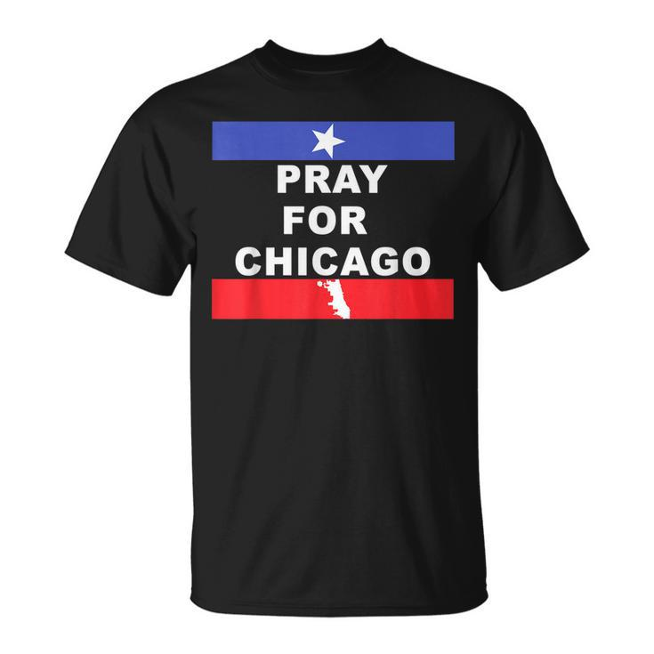 Pray For Chicago Encouragement Distressed  Unisex T-Shirt