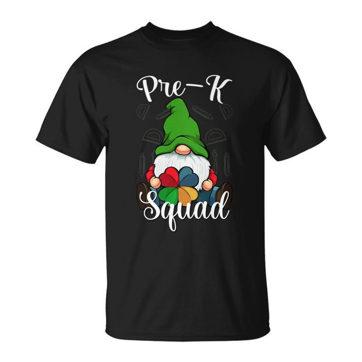 Pregiftk Squad Back To School Cute Gnome Students Teachers Gift Unisex T-Shirt