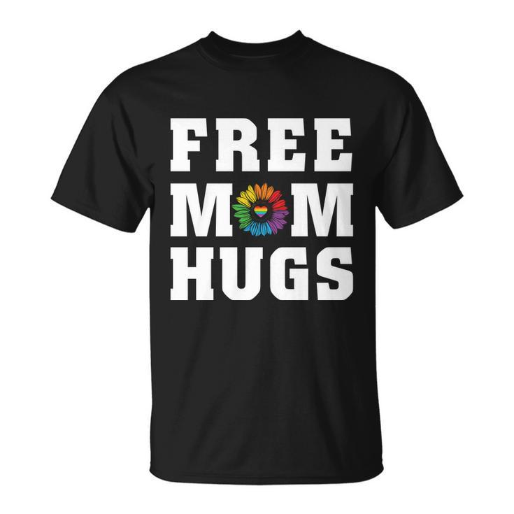 Pride Month Free Mom Hugs Rainbow Lgbt Unisex T-Shirt