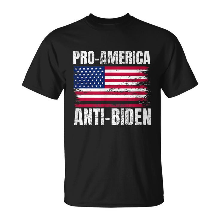 Pro America Anti Joe Biden Usa Flag Political Patriot Unisex T-Shirt