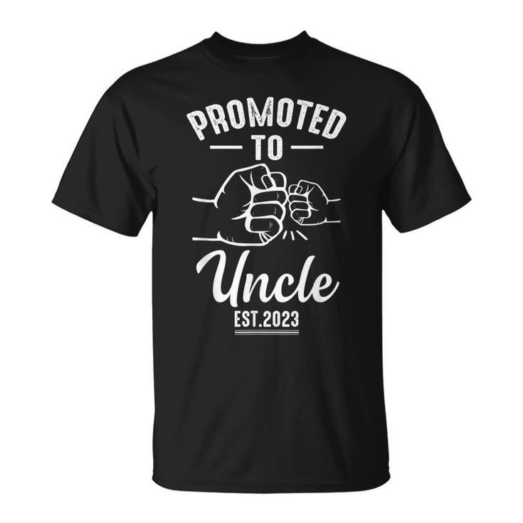 Promoted To Uncle 2023 Present For First Time New Uncle T-shirt