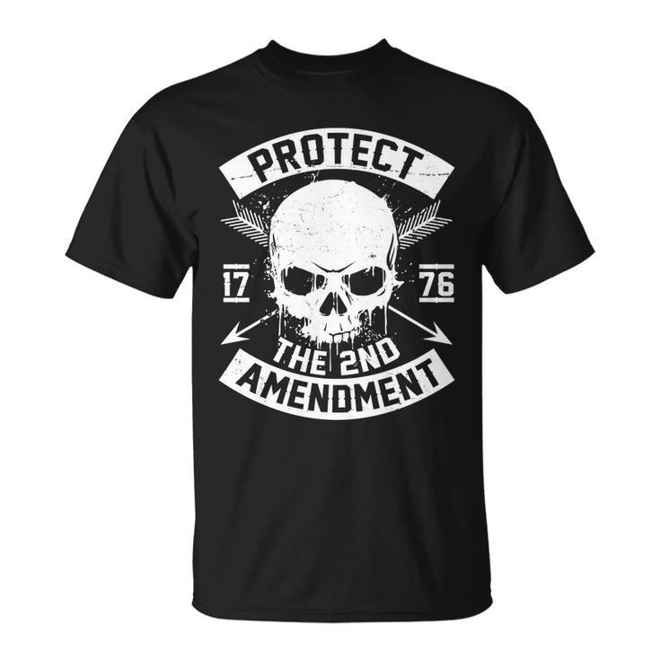 Protect The 2Nd Amendment 1776 Arrow Skull Unisex T-Shirt