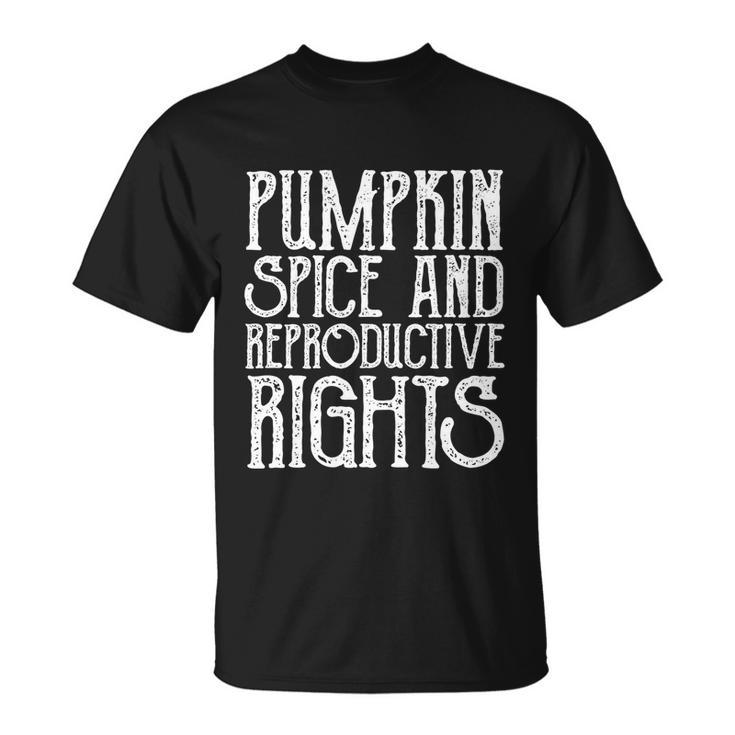 Pumpkin Spice And Reproductive Rights Vintage Feminist Gift Unisex T-Shirt