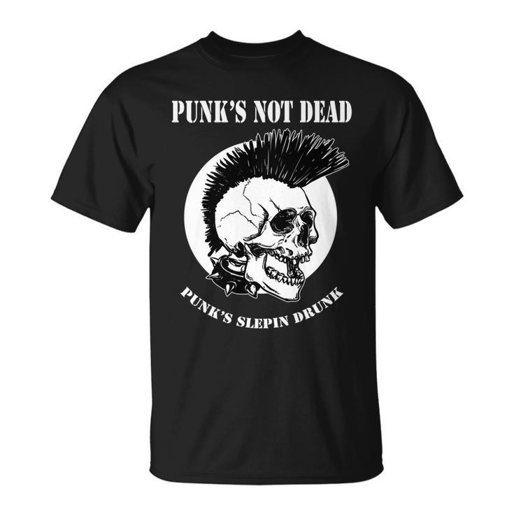 Punk Skull With Mohawk Unisex T-Shirt