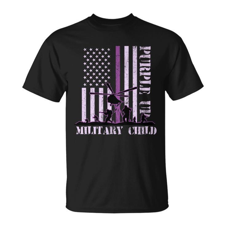 Purple Up Military Child Tshirt Unisex T-Shirt