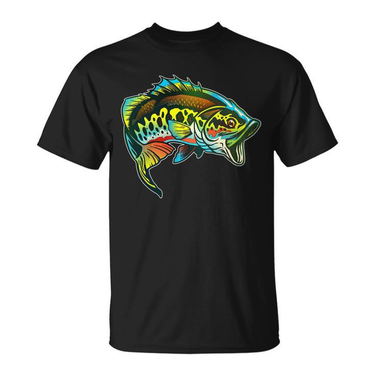 Rainbow Colorful Bass Unisex T-Shirt