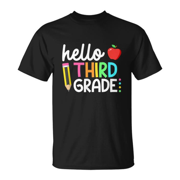 Rainbow Team 3Rd Grade Back To School Unisex T-Shirt