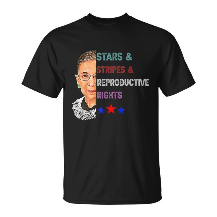 Rbg Ruth Stars Stripes Reproductive Rights 4Th Of July Womenn Unisex T-Shirt