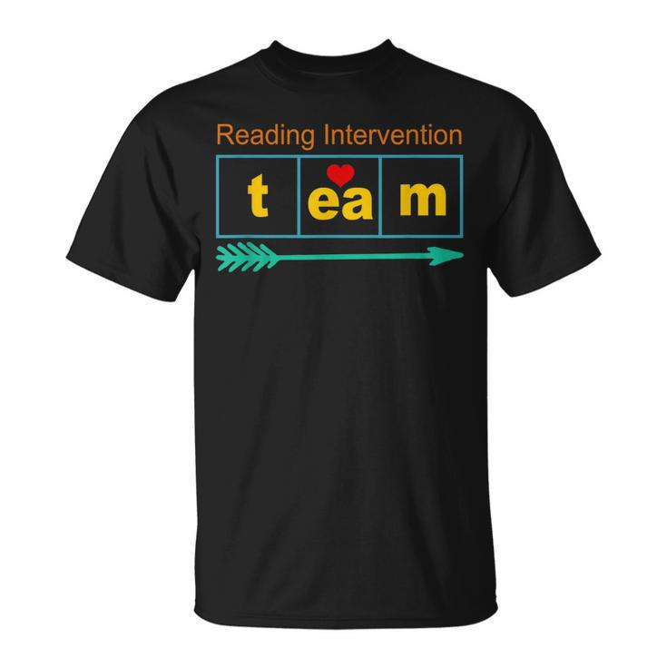 Reading Intervention Team Science Of Reading Teacher Squad T-shirt