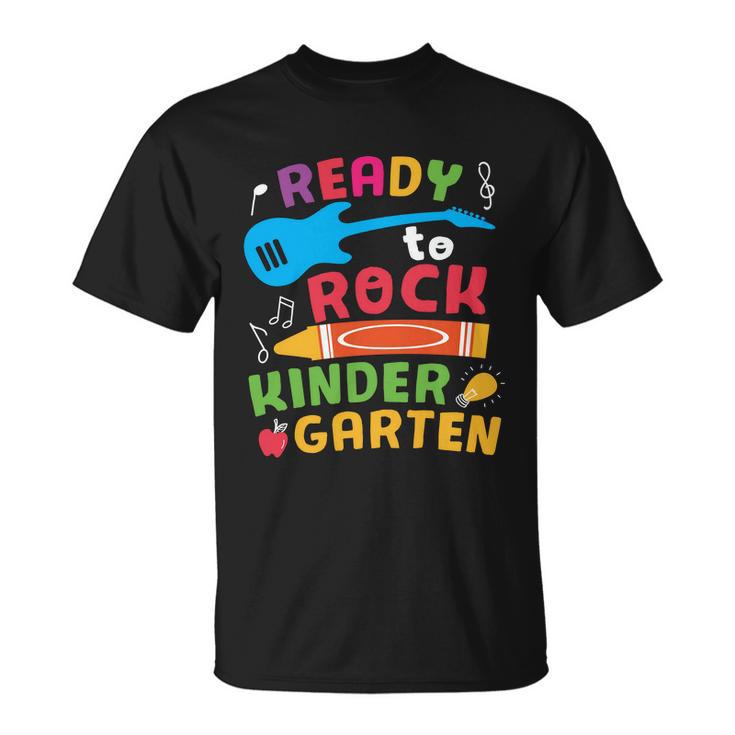 Ready To Rock Kindergarten Cray On Back To School First Day Of School Unisex T-Shirt